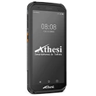 Athesi E55: vista frontal con pantalla encendida y carcasa reforzada | BELSATIA