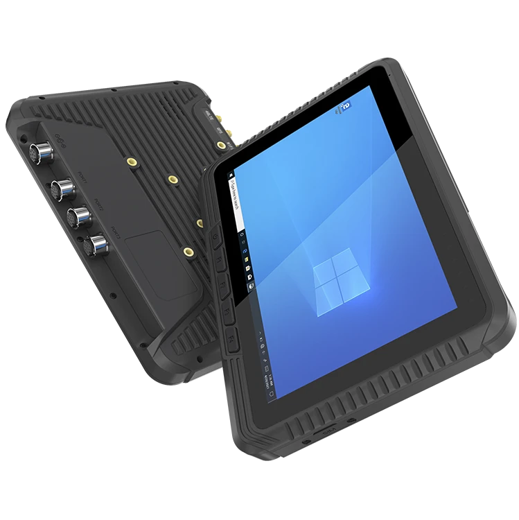Athesi EVM10: composición de las vistas frontal y trasera con pantalla encendida y conexiones visibles | BELSATIA