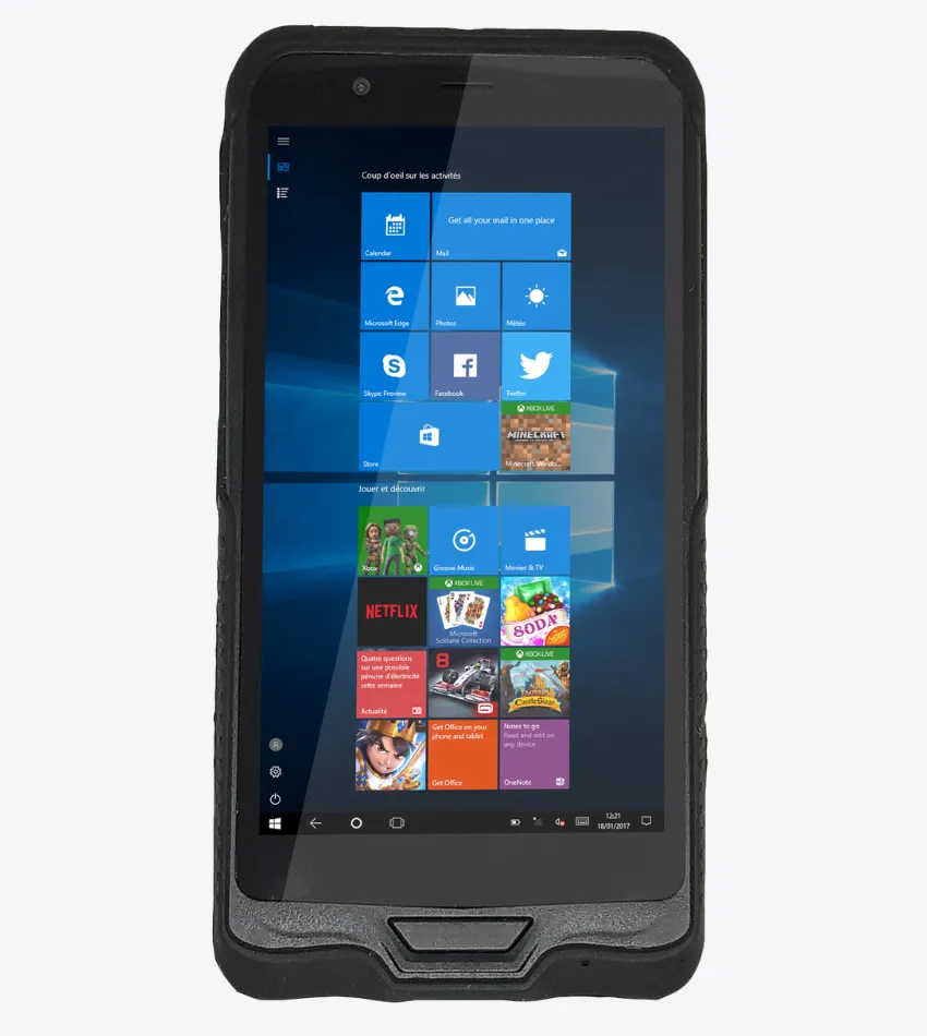 Athesi E6C: vista frontal con pantalla encendida en orientación vertical | BELSATIA